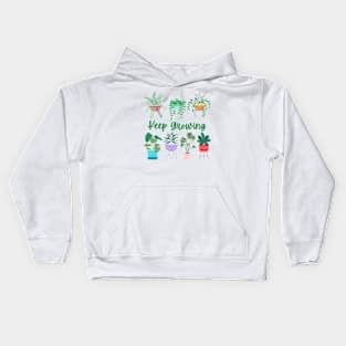 Keep Growing Plants Kids Hoodie